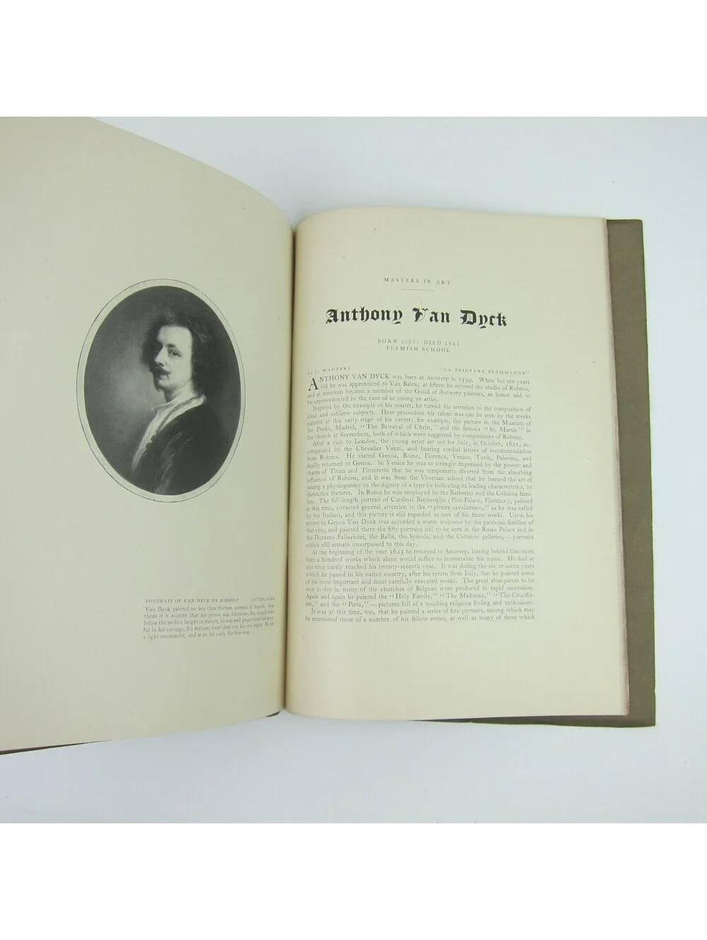 Masters In Art Illustrated Monographs Anthony Van Dyck Part 1 Vol 1 Antique 1900